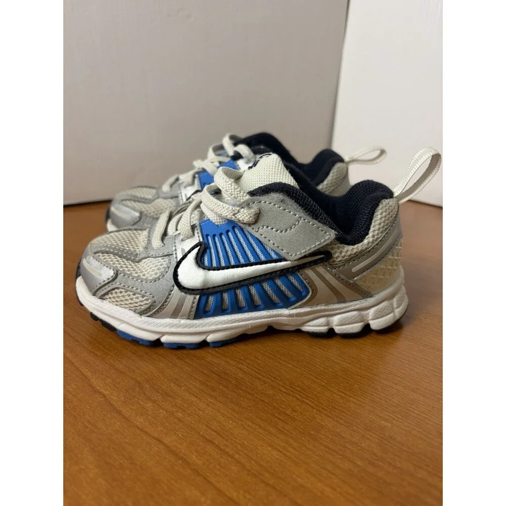Nike Vomero 5 Toddler Athletic Shoes Size 8.5 US Blue/White/Silver